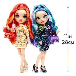 Rainbow High, Special Edition Twin (2-Pack) Fashion Dolls, Laurel & Holly De’Vious