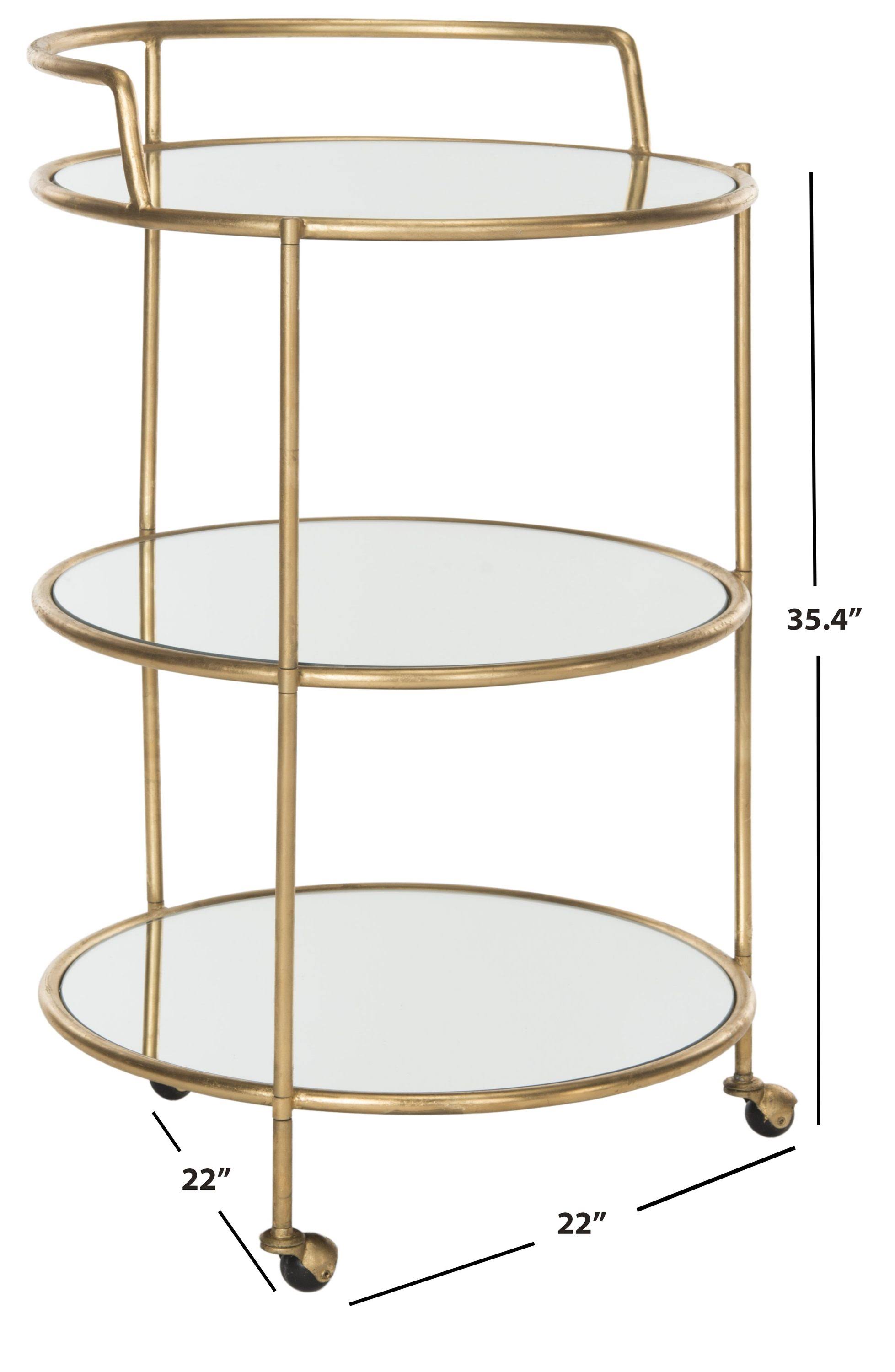 Safavieh Dulcinea Bar Cart - Gold