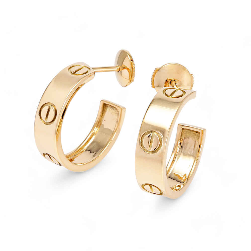 Cartier Love Earrings 18K Yellow Gold B8022500
