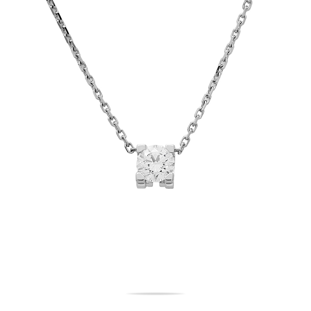 Cartier C Do Necklace 18K White Gold Diamond N7405500