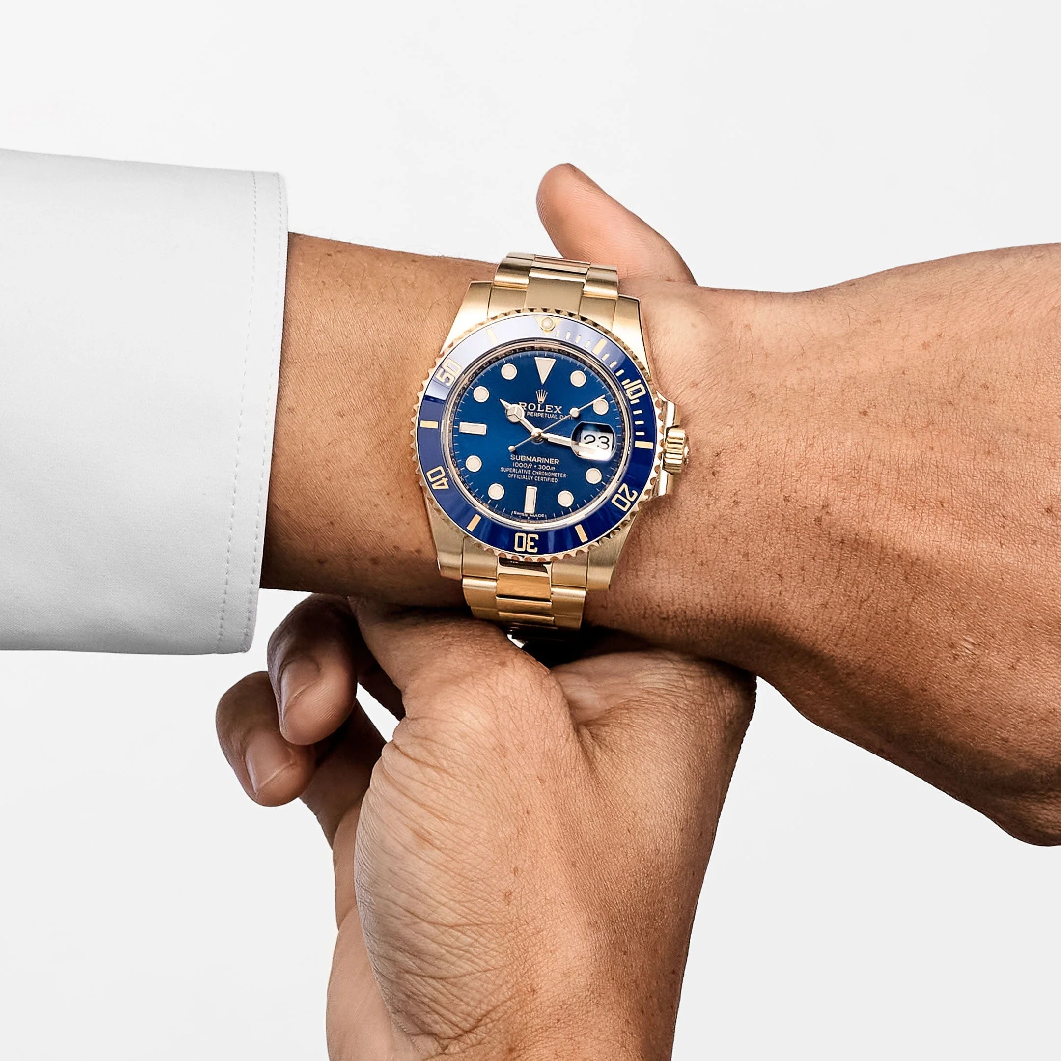 Rolex Submariner Date 116618LB Yellow Gold Blue Dial