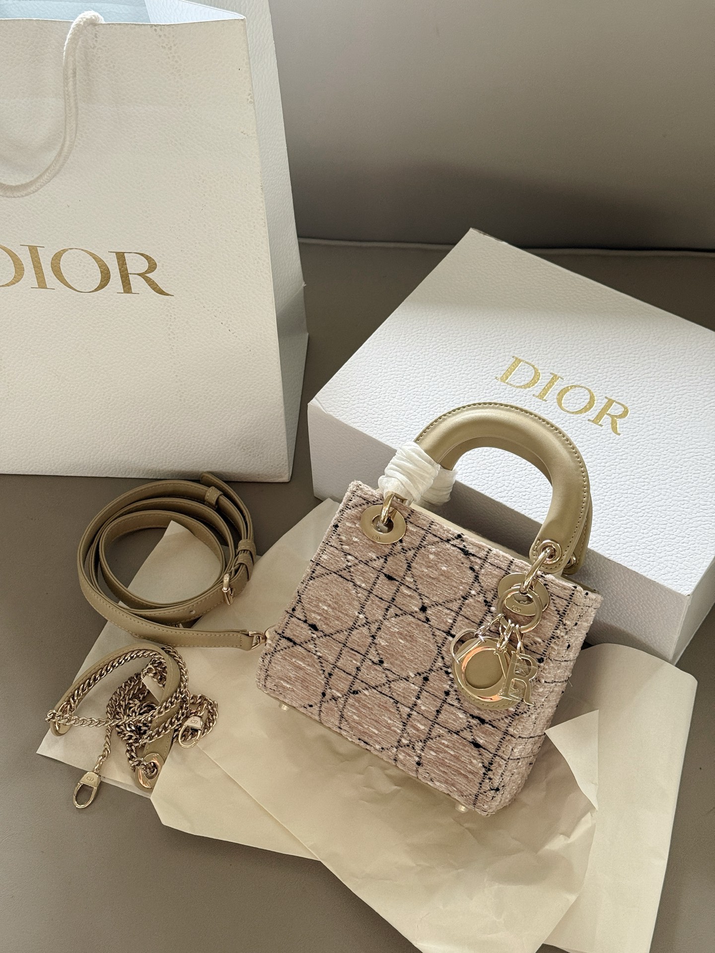 Dior wool Princess Diana bag - cnluxepick