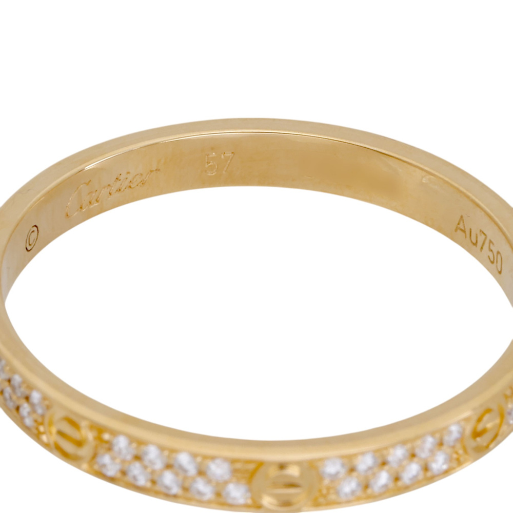 Cartier Love Ring 18K Yellow Gold Diamond B4218000