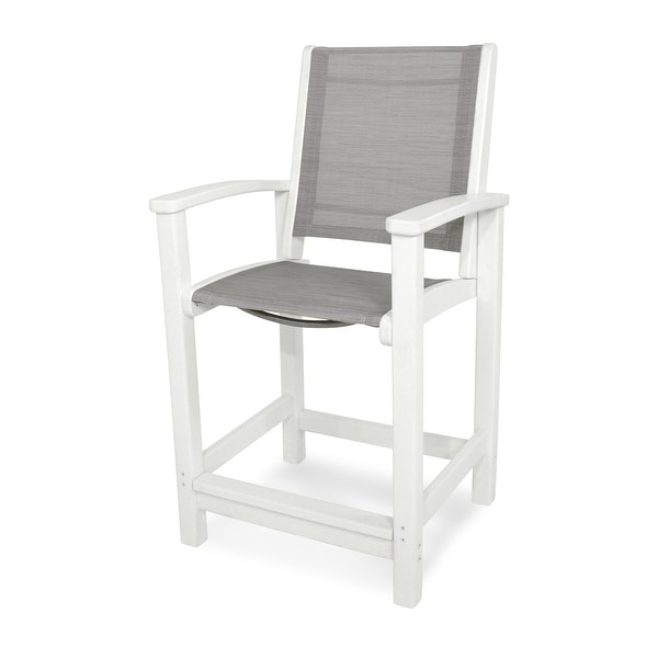 POLYWOOD Coastal Counter Chair