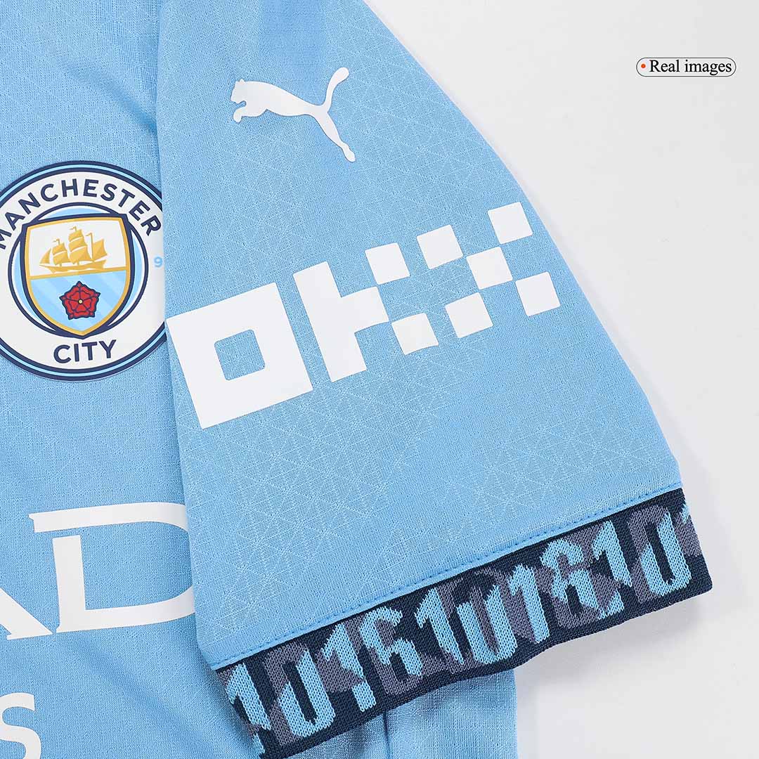 FODEN #47 Manchester City Home Player Version Jersey - UCL
