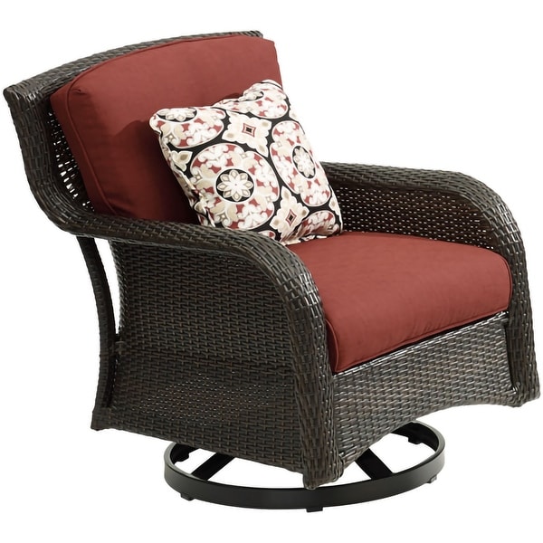 Hanover Strathmere 4Piece Lounge Set in Crimson Red