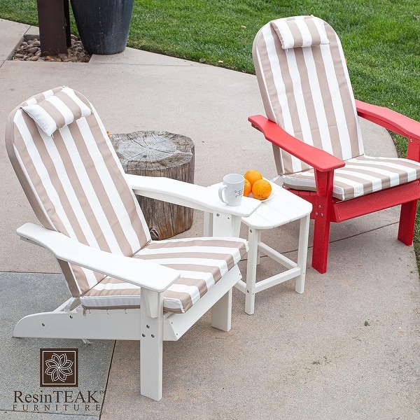 ResinTeak All Weather Essential Adirondack Chair,HDPE Poly Lumber