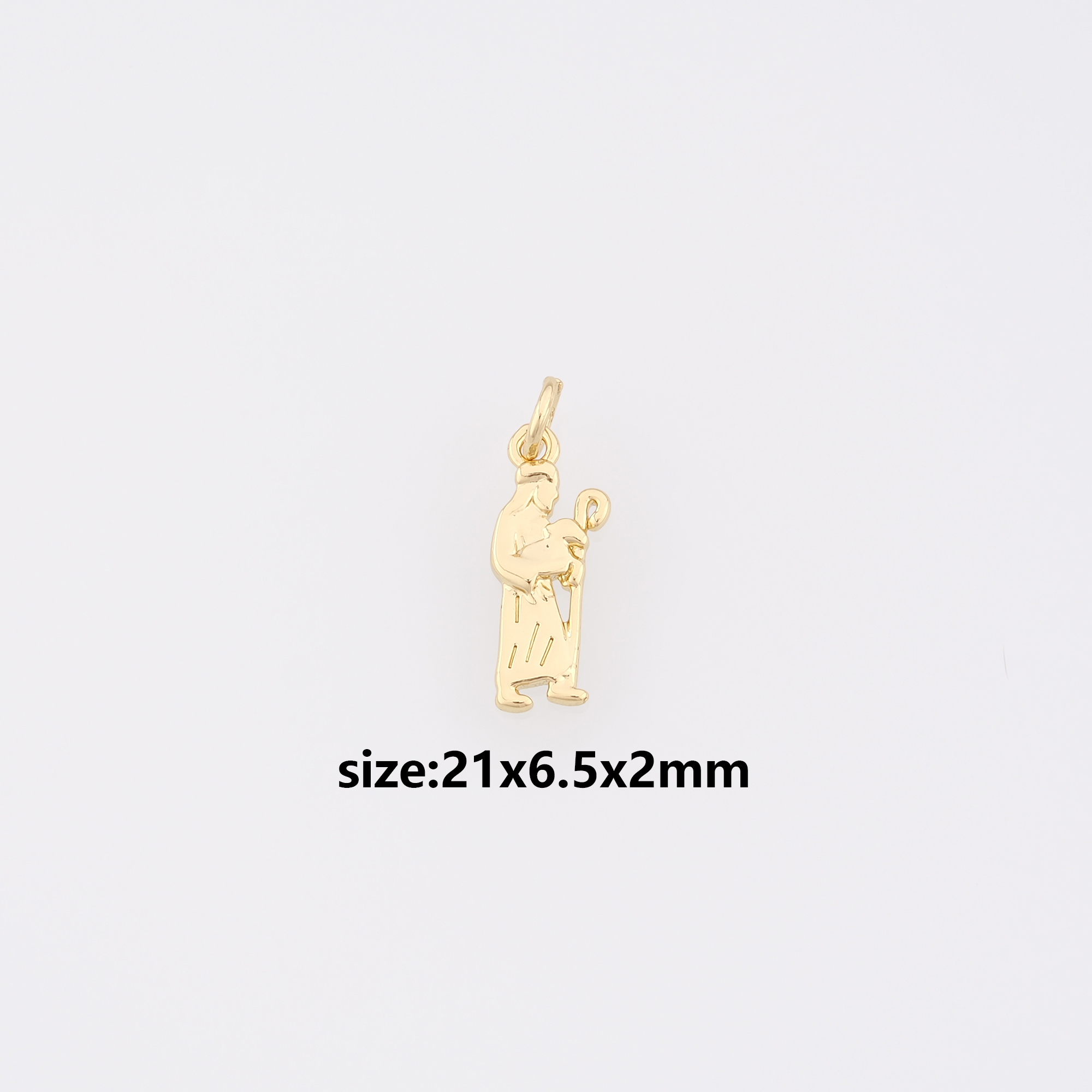 18K Gold Filled Benedict Pendant,Dainty Benedict Charm Earrings Necklace for DIY Jewelry Making Supply