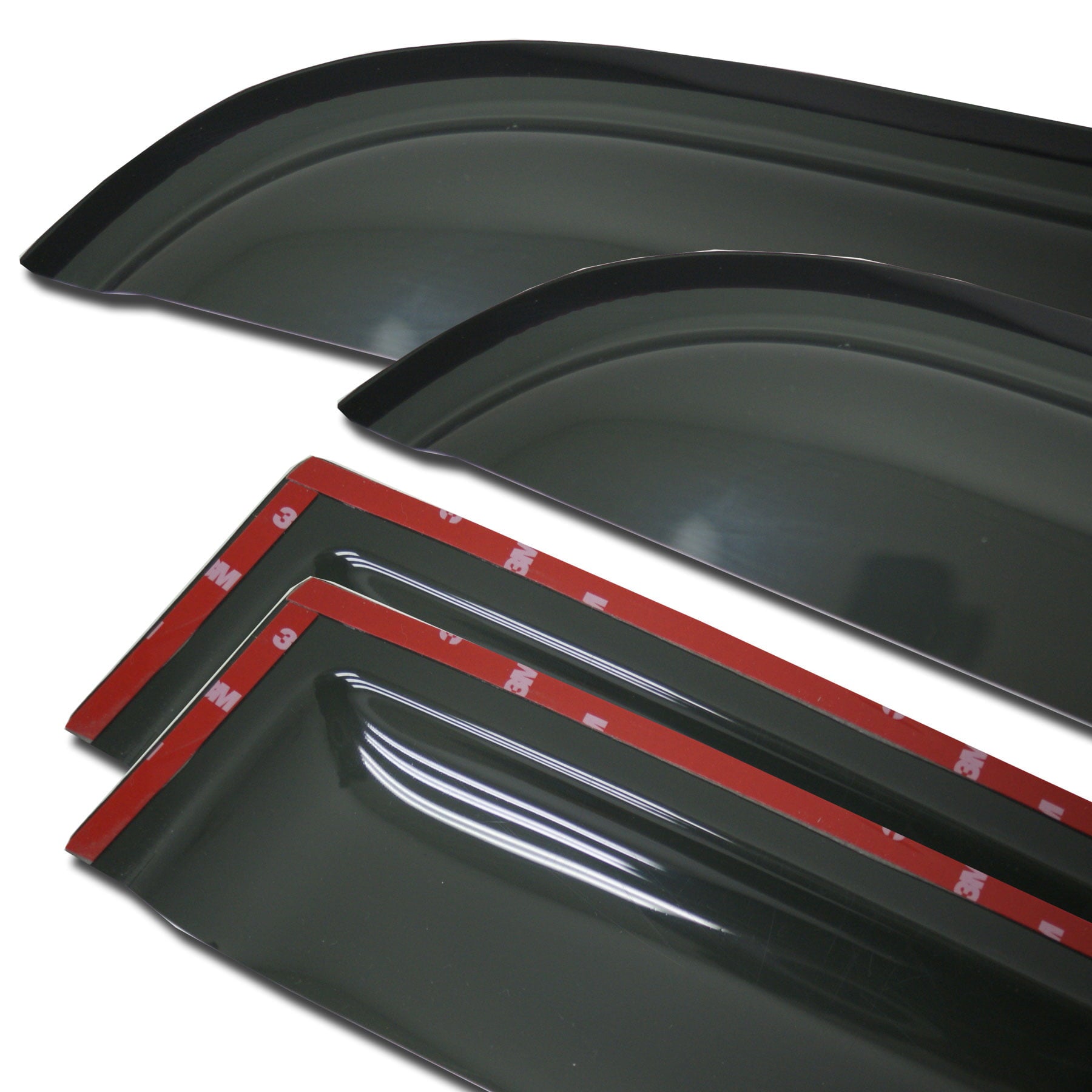 TuningPros WV-147-4 Window Visor For 2008-2012 Ford Escape - Outside Mount 4 Pcs Set
