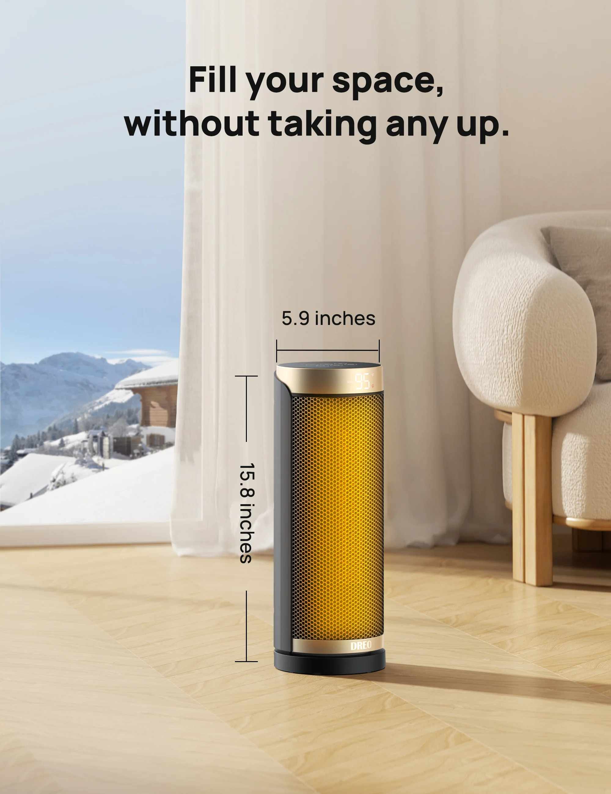 Space Heater Solaris Slim H3