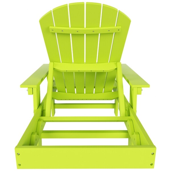 Polytrends Altura Poly EcoFriendly All Weather Reclining Chaise Lounge with Arms