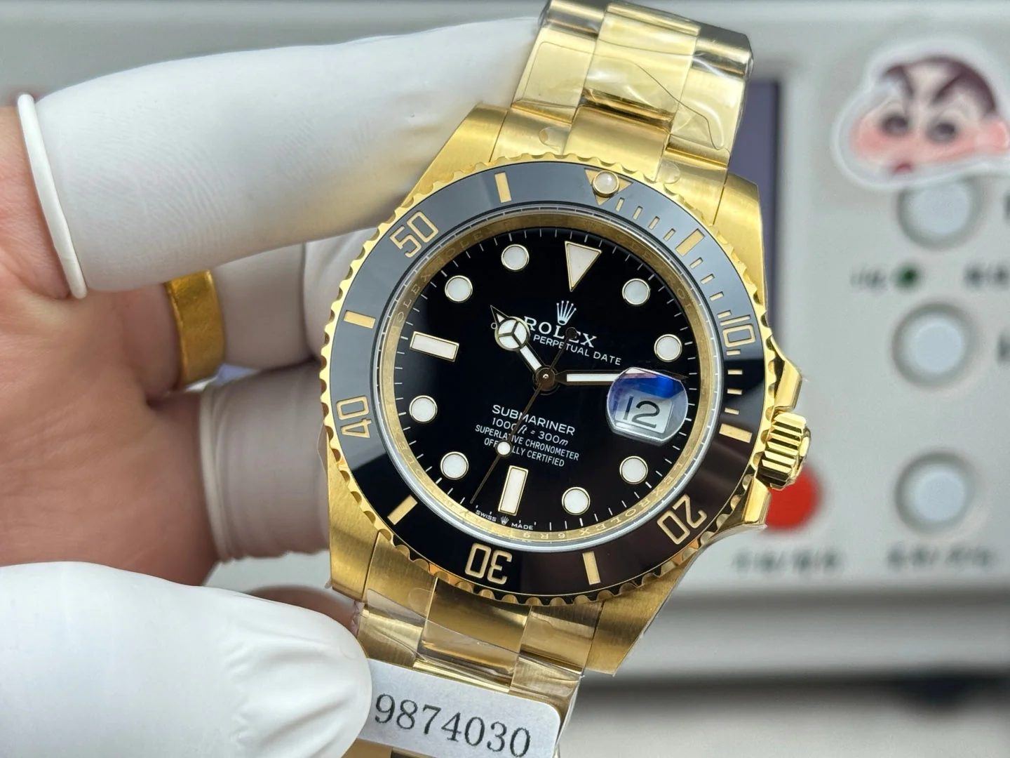 Rolex Submariner Date  Gold Case Black Ceramic Dial
