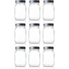 Seacoast Regular Mouth Mason Jars with Steel Lids and Bands, 16-Ounces  (Set Of - 9 Pieces)