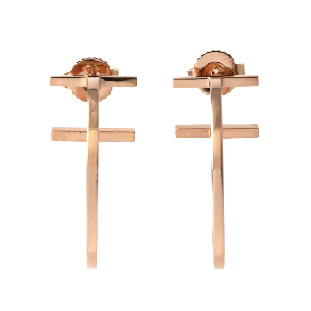 Tiffany & Co. Tiffany T Wire Hoop Earrings 18K Rose Gold 60011243