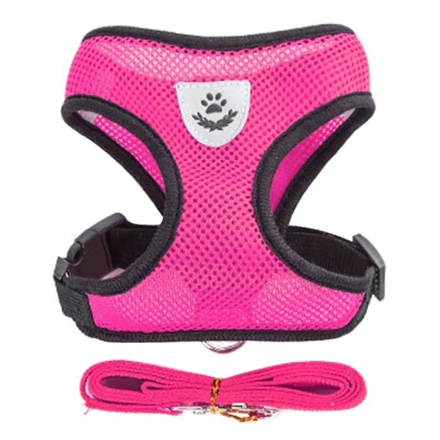 Cat Dog Harness Adjustable Vest Walking