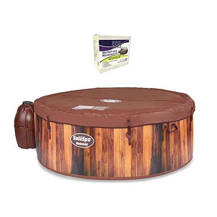 bestway-7 Person Inflatable Hot Tub, Pump & Chemical Kit