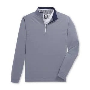 FootJoy Men&s Lightweight Striped Half Zip