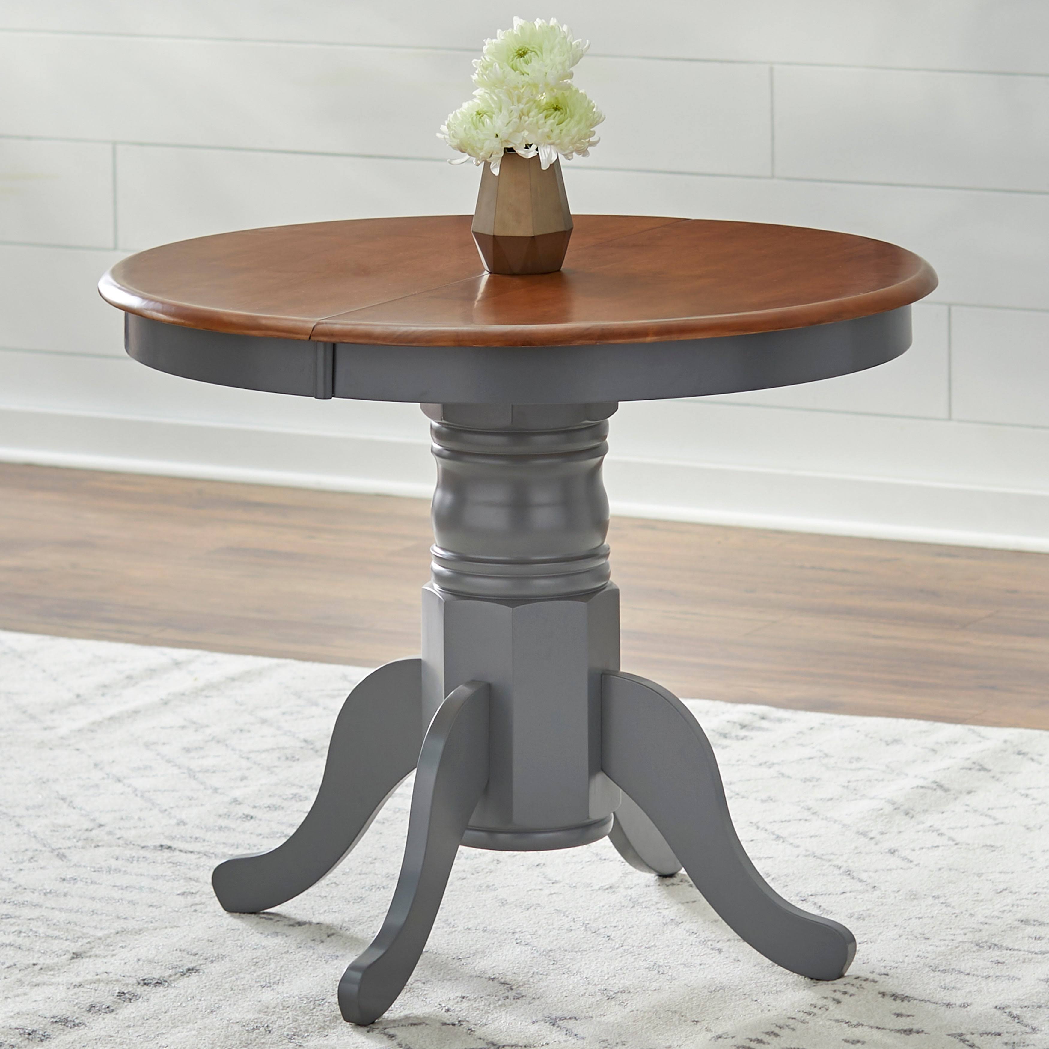 TMS 7 Piece Farmhouse Dining Set, Oak