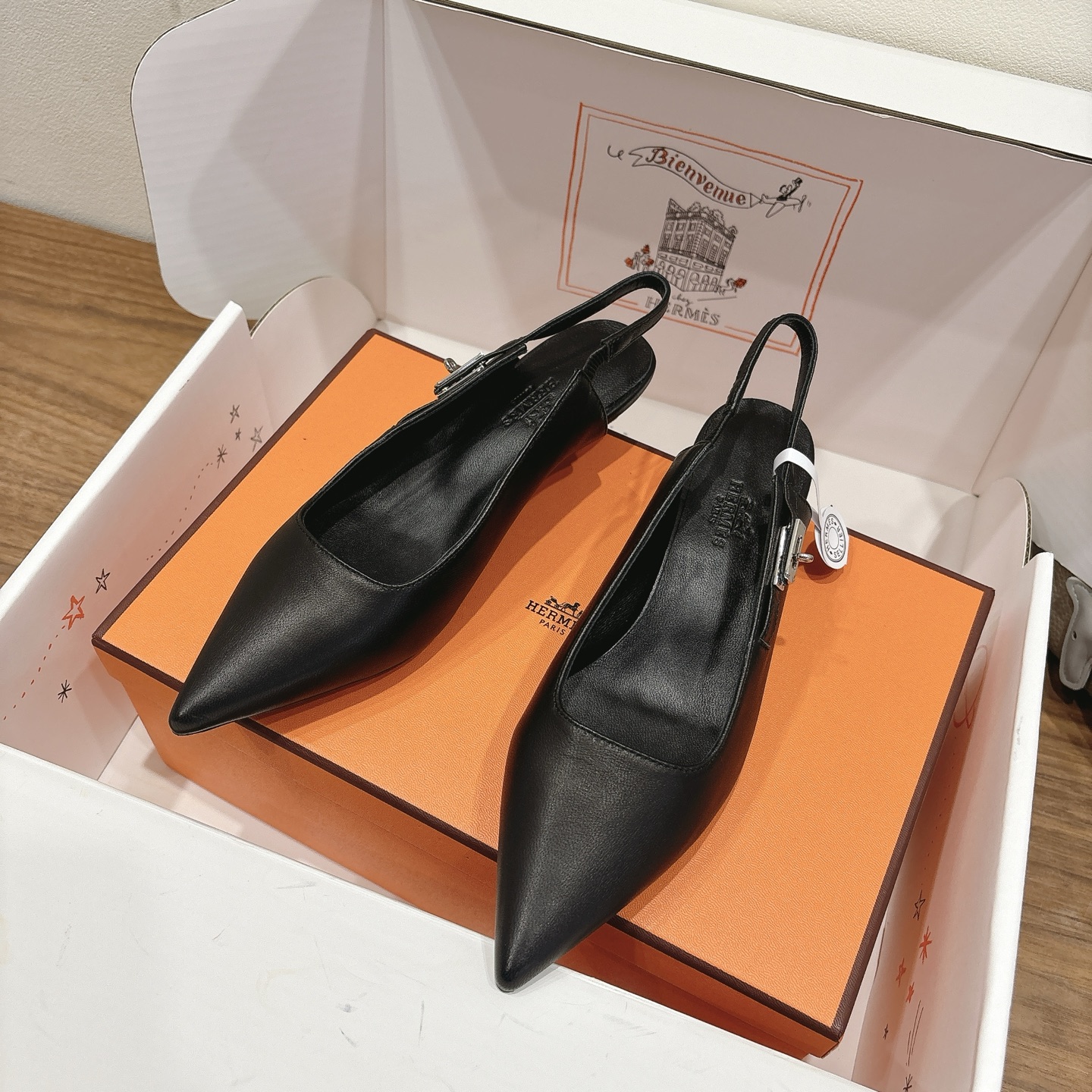 Hermès low-heeled sandals - cnluxepick