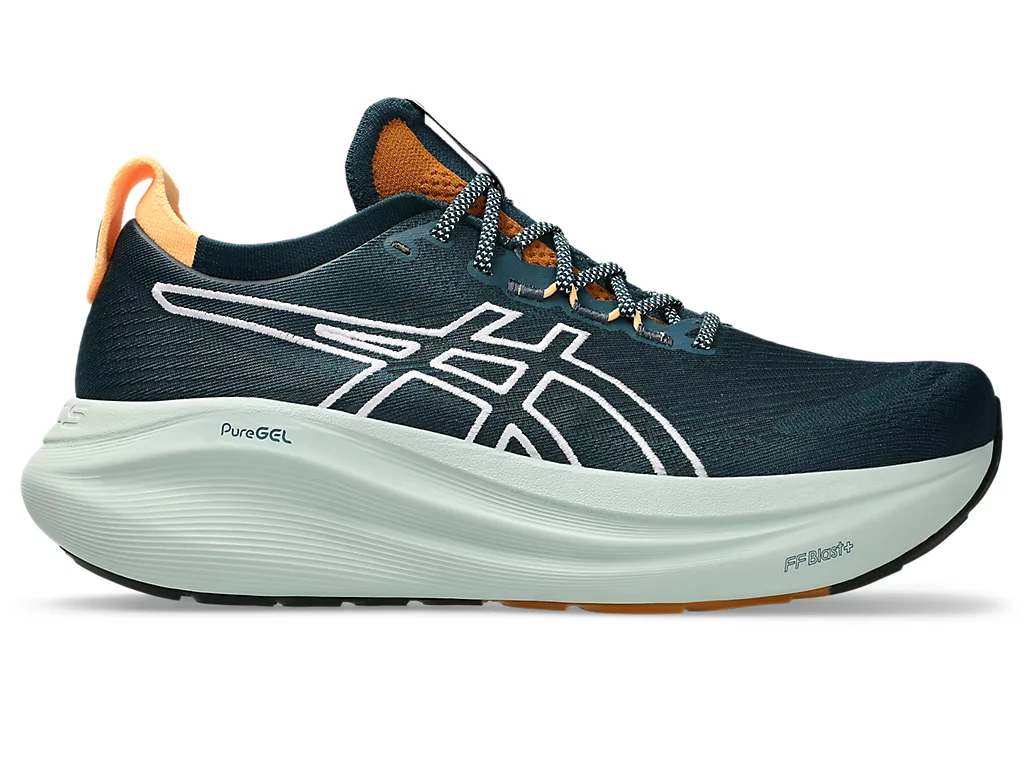 ASICS GEL-NIMBUS 27 Running Shoes Nature Bathing/Tranquil Teal 1011C136-300