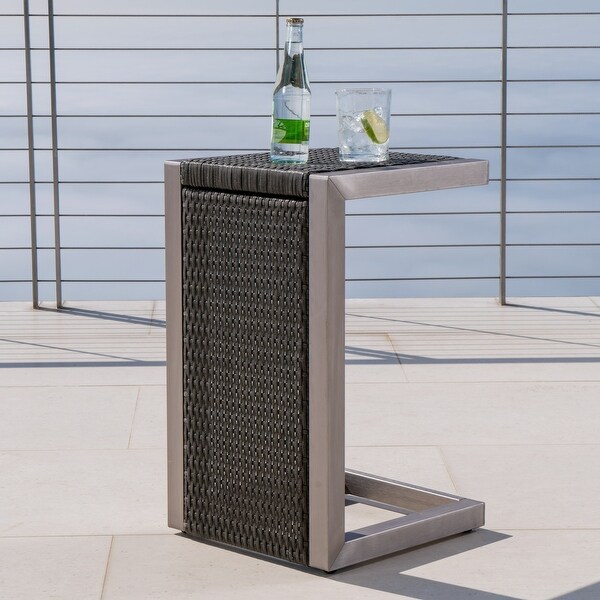 Lightweight and Stable Frame With Clean,Precise Lines Side Table Finished with a Sleek Aluminum Frame