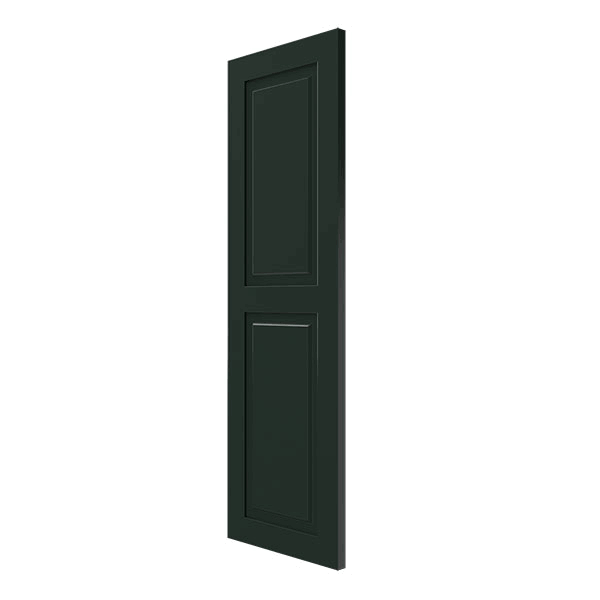 Ekena Millwork CWR15X055CGC 15x22W x 55x22H Exterior Composite Raised Panel Shutters (Per Pair), Chrome Green