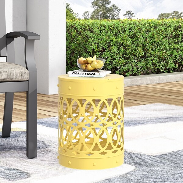 Metal end Table Large ,Green