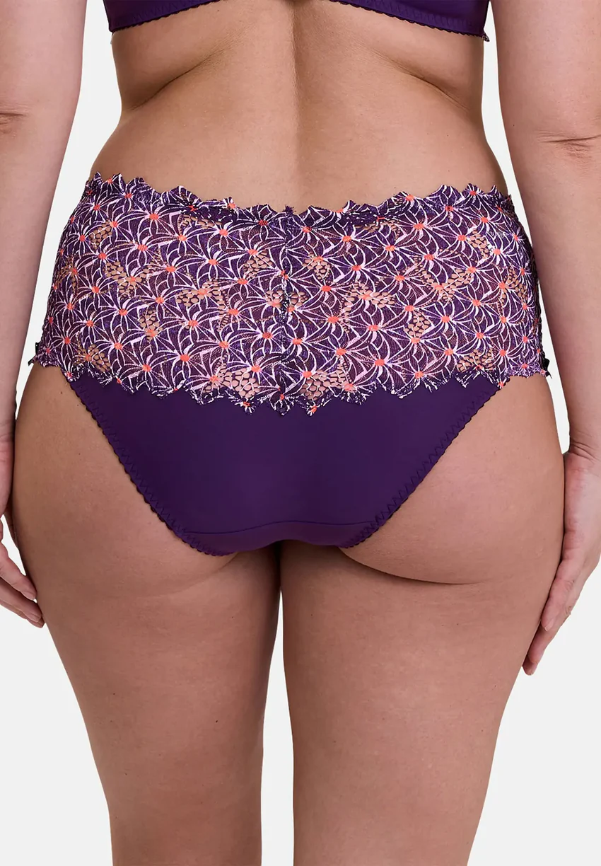 Culotte Arum Mosaïc Imprimé Graphique Mûre