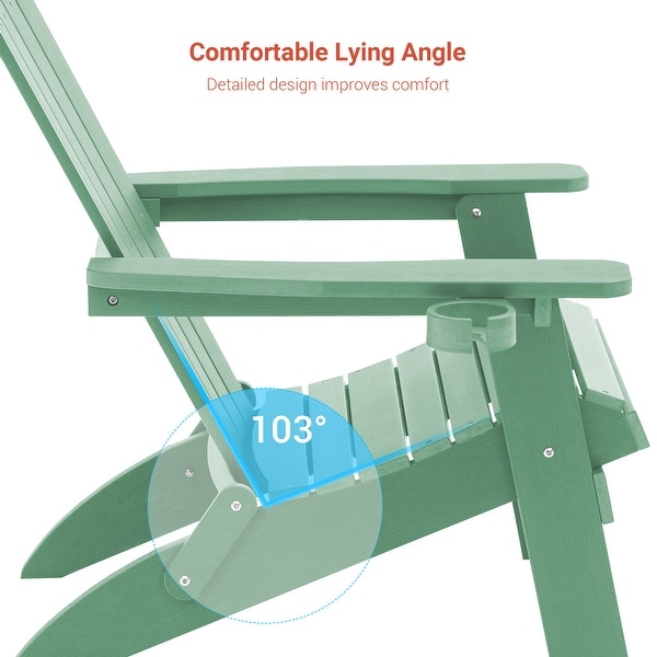 AOOLIMICS Patio Folding Adirondack Chairs Fire Pit Chair