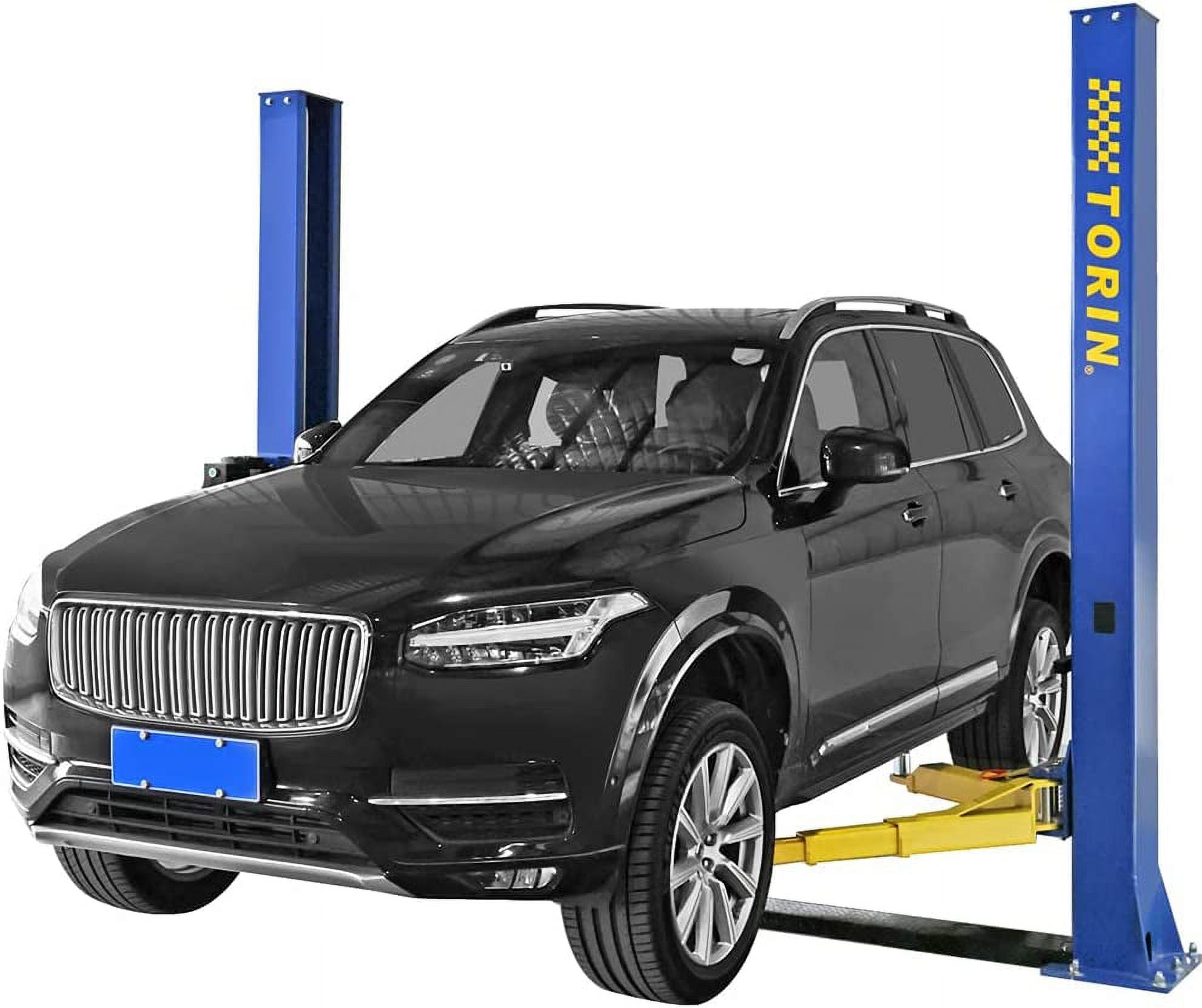 HPDAVV 9,000 LB Two Post Overhead Auto Hoist Clear Floor Car Lift / 2 Post Lift Car Auto Truck Hoist - Auto Car Lift - Adiustable Lift Pads and Adapters