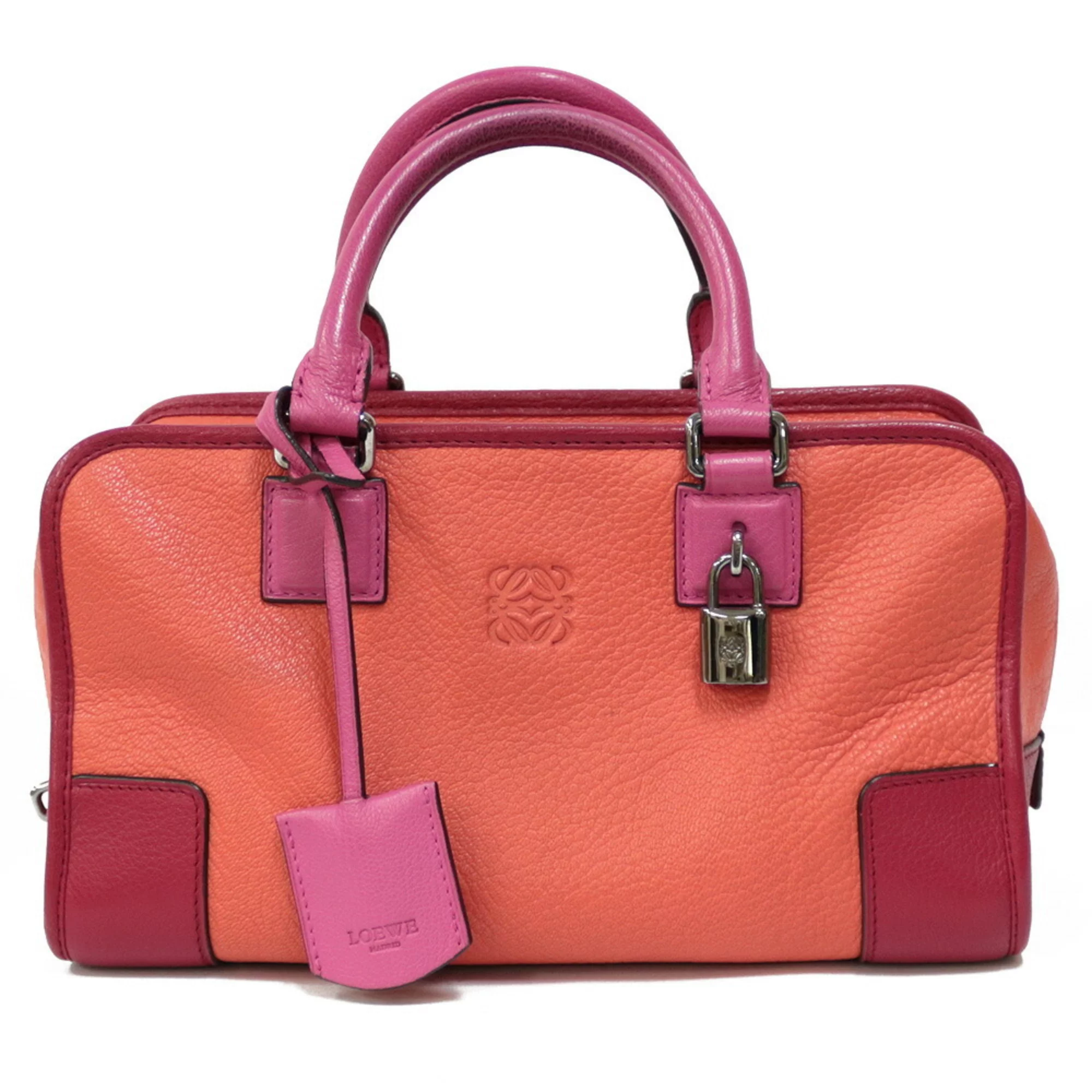 Pre-Owned Loewe LOEWE Handbag Orange Ladies (Fair)