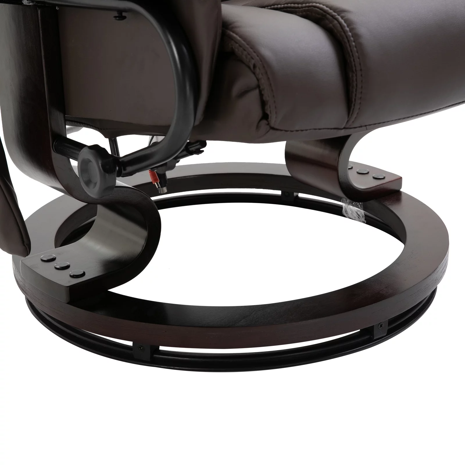 HOMCOM Massage Recliner Chair with Footrest, 10 Vibration Levels, Faux Leather, Brown