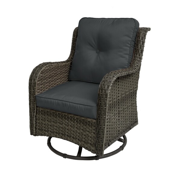 Patio Rattan Chairs Swivel Rocker