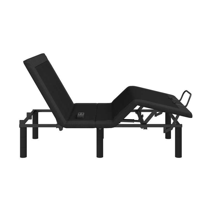 Pemberly Row Metal Twin XL Wireless Adjustable Bed Base in Dark Gray/Black - PR-4753-2111504