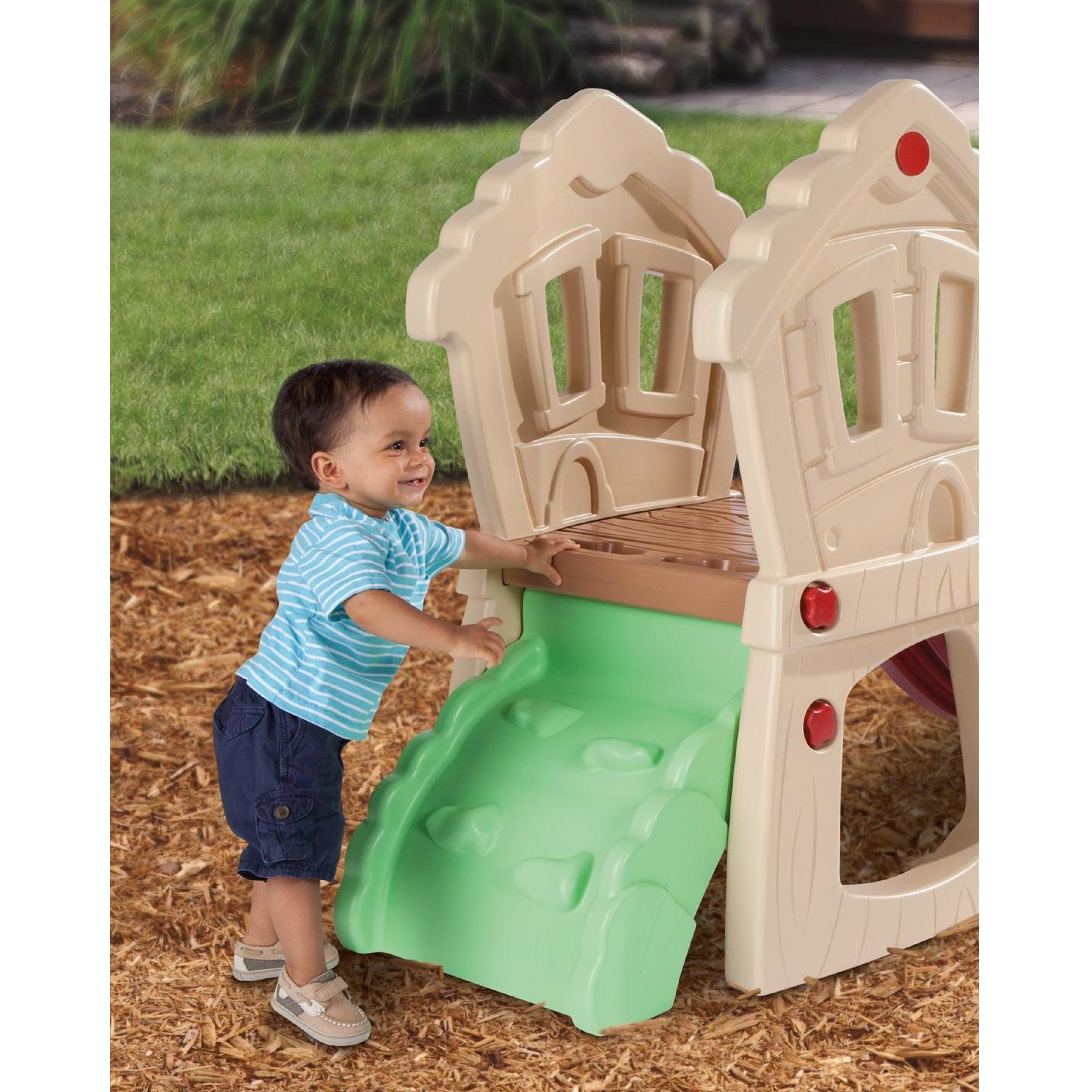 Little Tikes Hide and Seek Climber and Swing – Kids Slide Backyard Play Set