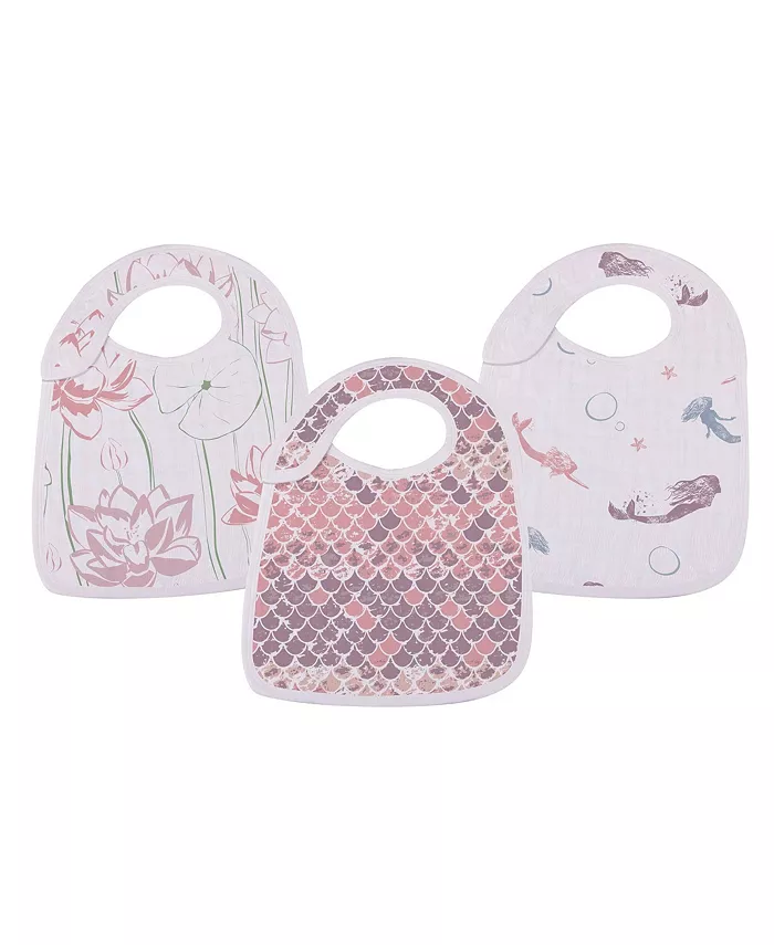 Newcastle Classics Under The Sea 100% Soft Cotton 3 Pack Snap Bibs 12