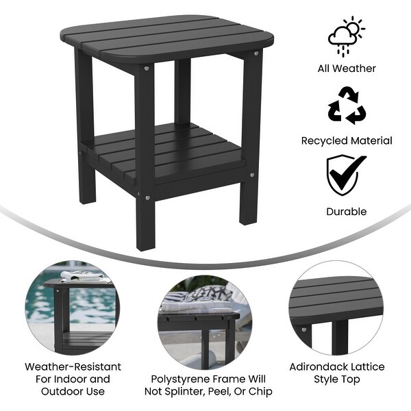 AllWeather Adirondack Style Patio Side Table