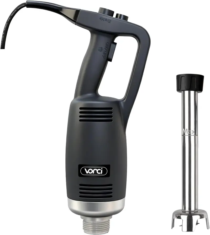 VONCI 500W Commercial Immersion Blender – 16-Inch Detachable 304 Stainless Steel Shaft, 6000–20000 RPM Variable Speed Control