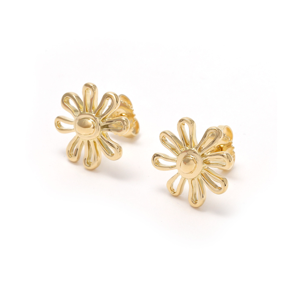 Tiffany & Co. Daisy Earrings 18K Yellow Gold