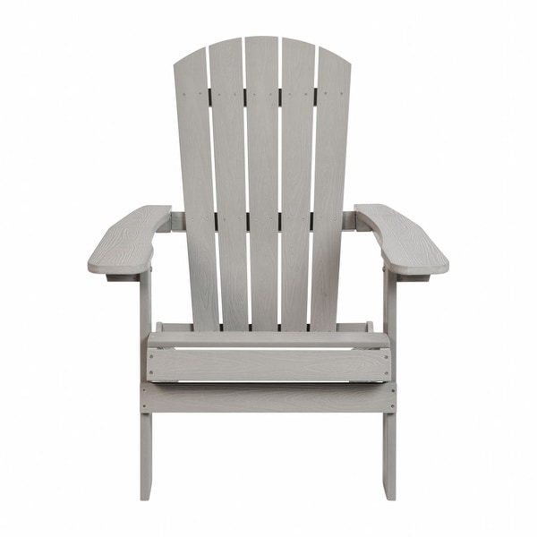 AllWeather Poly Resin Folding Adirondack Chair