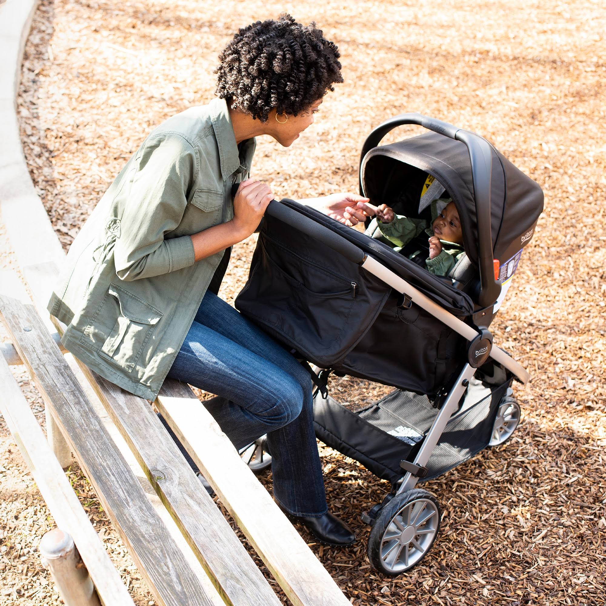 Britax B-Lively u0026 B-Safe Ultra Travel System - Noir