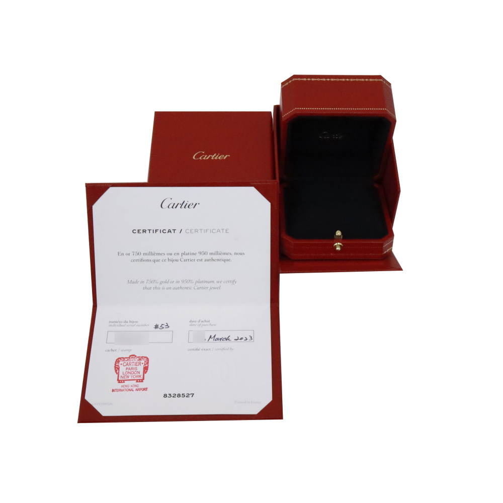 Cartier Juste un Clou Double Ring 18K Rose Gold Diamond B4210800