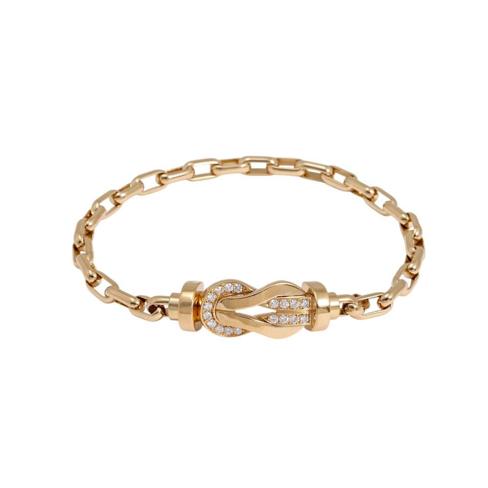 FRED Chance Amphini Bracelet 18K Yellow Gold Diamond 0B0098-6B1106