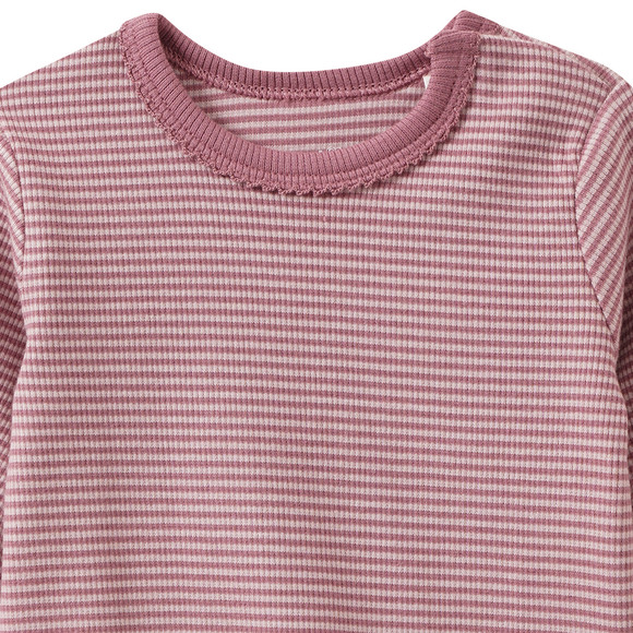 Topomini Pure Collection Newborn Langarmshirt mit Rippstruktur