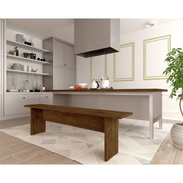 Nomad Dining Bench Natural Manhattan Comfort