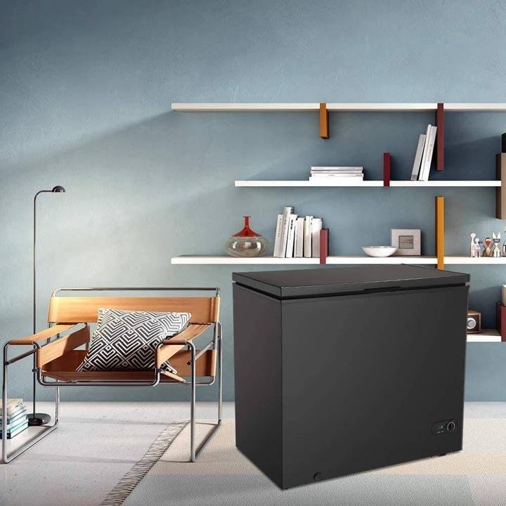 r-w-flame-7.0 Cubic Feet Black Chest Freezer Little Freezer Removable Basket