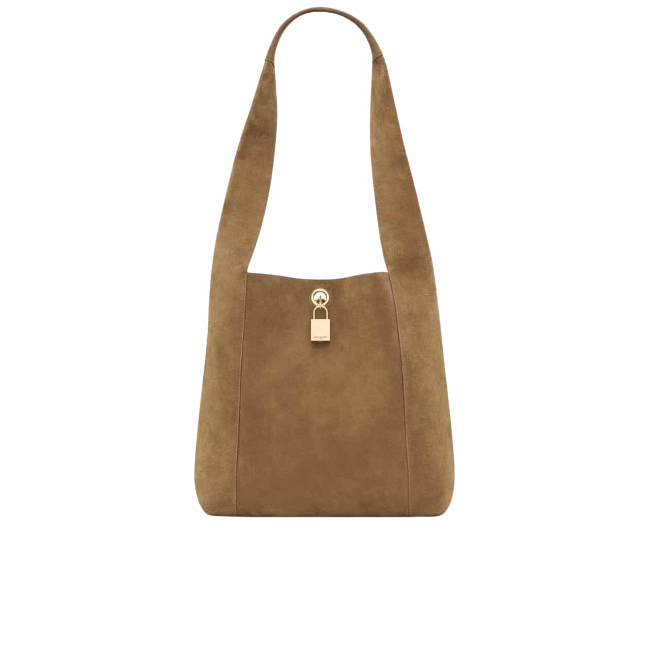 Saint Laurent Tanger In Suede Biscuit Brown 28Cm