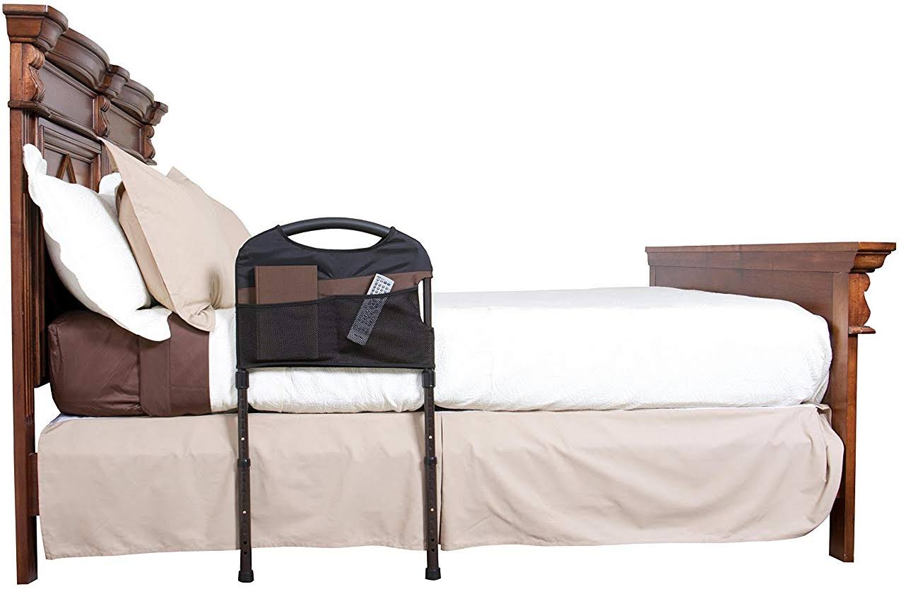 Stander Stable Adult Home Bed Rail - Elderly Support Bed Handle + Adustable Legs