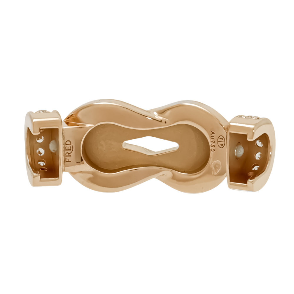 FRED Chance Amphini Mm Bracelet 18K Rose Gold & Stainless Steel Diamond 0B0111-6B0285