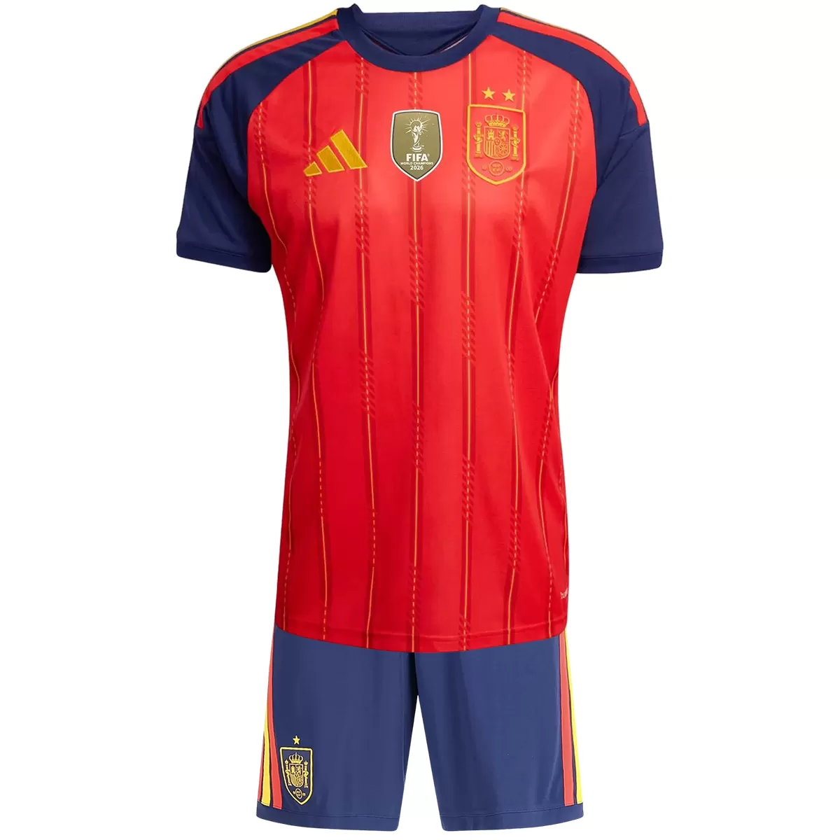 Kids Spain Home 2 Star Jersey Kit World Cup 2026